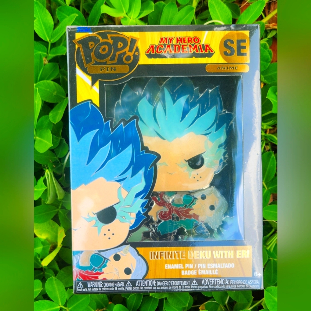 Funko POP! Pin My Hero Academia SE Anime Infinite Deku With Eri Rare GITD VHTF